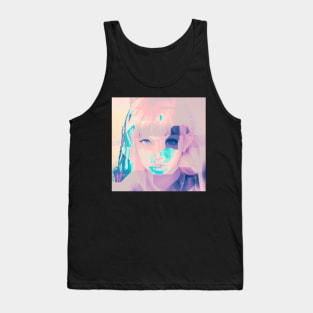 Criminal - Glitch Art Portrait Tank Top